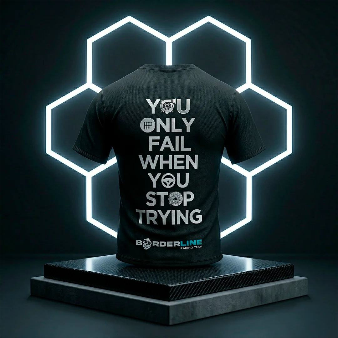 Remera You Only Fail When You Stop Trying